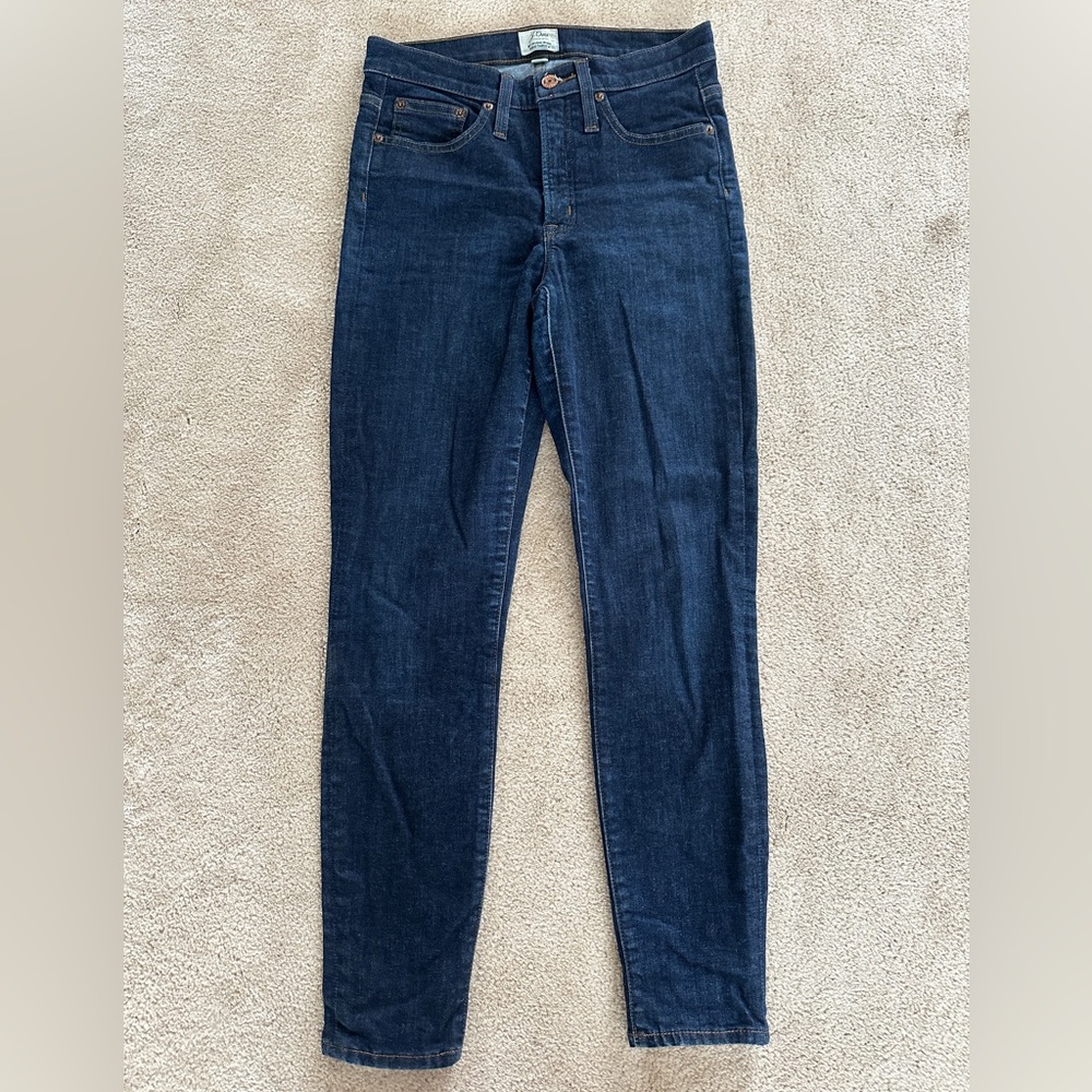 J. Crew Dark Blue 9” high-rise toothpick Women Jeans